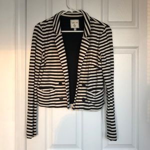 Stripped Blue and White Blazer